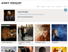 Tablet Screenshot of andywrightmusic.com